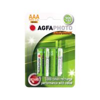AgfaPhoto HR03 Oplaadbare AAA batterij (potlood) NiMH 900 mAh 1.2 V 4 stuk(s) - thumbnail