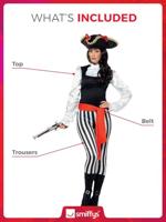 Piraten Dames kostuum Moroni - thumbnail