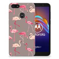 Motorola Moto E6 Play TPU Hoesje Flamingo - thumbnail