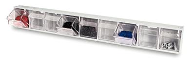 Tayg Uitklapbakjes stapelbaar grijs 600 x 63 x 81mm