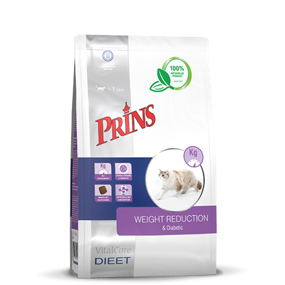 Prins VitalCare Dieet Weight Reduction & Diabetic kattenvoer 5 kg