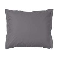 Cinderella kussensloop katoen-satijn (2 stuks) - antraciet - 60x70 cm - Leen Bakker - thumbnail