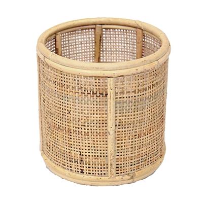 Van der Leeden rotan webbing bloempot 14 cm naturel