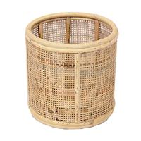 Van der Leeden rotan webbing bloempot 14 cm naturel - thumbnail