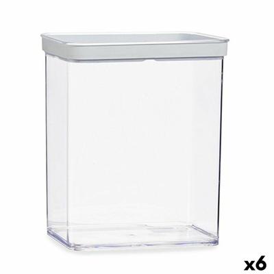 Blik Transparant Siliconen polyestyreen ABS 3,3 L 10,5 x 23,7 x 21 cm (6 Stuks)