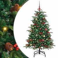 VidaXL Kunstkerstboom groen 150 cm pvc en metaal en plastic - thumbnail