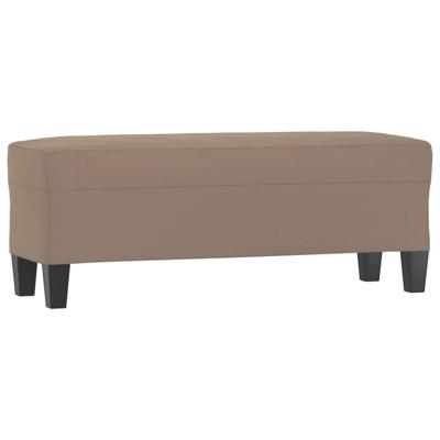 Bankje 100x35x41 cm microvezelstof taupe