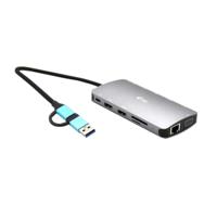 i-tec USB 3.0 USB-C/Thunderbolt 3x Display Travel Nano Dock with Power Delivery 100 W USB-C dockingstation Geïntegreerde kaartlezer, USB-C Power Delivery - thumbnail