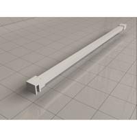 Stabilisatiestang Wiesbaden Slim | 120 cm | t.b.v. inloopdouche | Wit mat - thumbnail