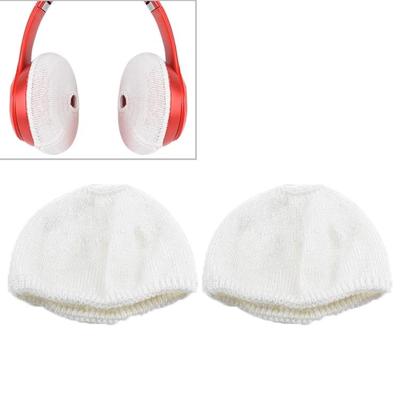 2 stks gebreide hoofdtelefoon stofdichte beschermende case voor beats Studio2 (wit)