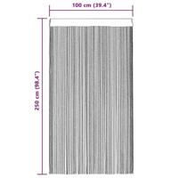 VidaXL Draadgordijnen 100x250 cm crème 2 st - thumbnail