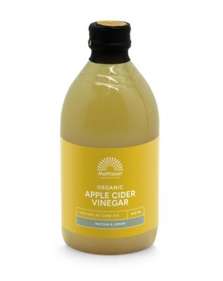 Mattisson HealthStyle Apple Cider Vinegar Appelazijn Matcha & Citroen Mattisson HealthStyle Apple Cider Vinegar Appelazijn Matcha & Citroen