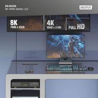 Digitus DS-55339 video splitter HDMI 2x HDMI - thumbnail
