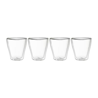 Dubbelwandige glazen - 250 ml - set van 4