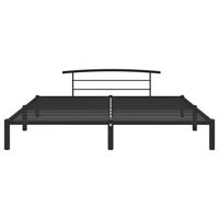 Bedframe metaal zwart 200x200 cm - thumbnail