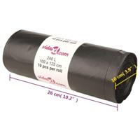 Vuilniszakken 150 st 240 l zwart - thumbnail