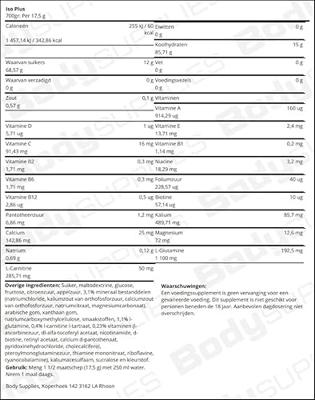 Iso Plus 700gr Orange Iso Plus 700gr Orange