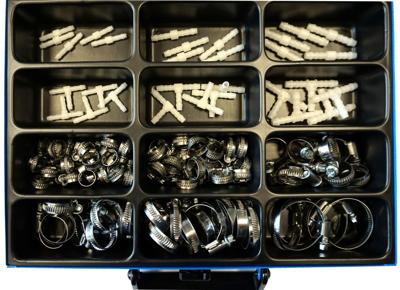 Dresselhaus assortiment slangklemmen sort. clamps+connectors