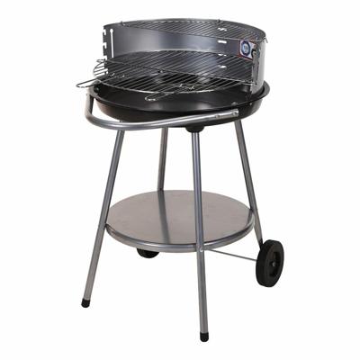 Kolenbarbecue met wielen Grill Zwart Ø 51 cm