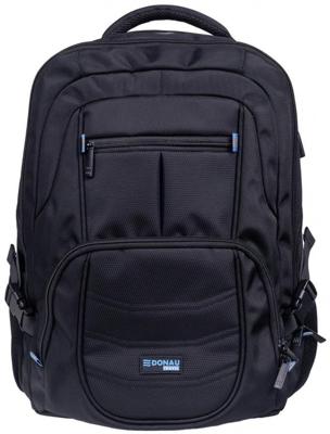 Donau Travel rugzak Amsterdam, 35 l, 17 inch, zwart