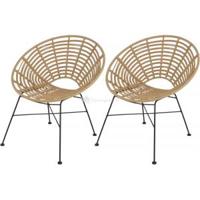 Vero tuinstoel nature set van 2 - thumbnail
