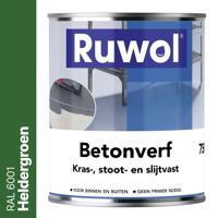 Ruwol Betonverf Heldergroen (RAL 6001) 750 ml - thumbnail