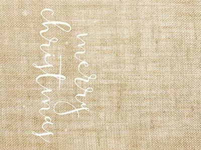 Jute Tafelloper Merry Christmas (50x250cm)