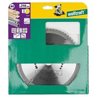 Wolfcraft Kap- en verstekzaagblad | HM | 64 Zähne | Ø210mm | 1 stuk - 6540000 - thumbnail