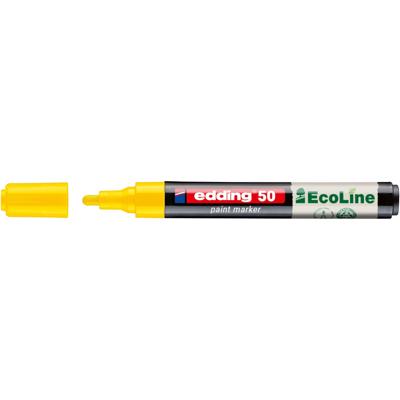 Paintmarker edding 50 eco waterbasis 2-3mm geel | 10 stuks