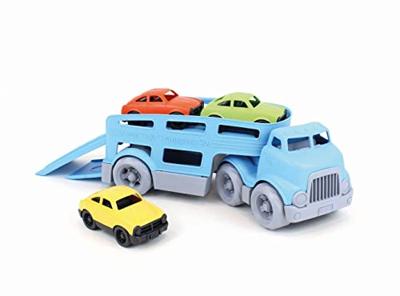 Green Toys speelgoed auto transporter - thumbnail