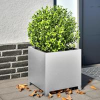 VidaXL Plantenbakken 2 st 40x40x40 cm gegalvaniseerd staal - thumbnail