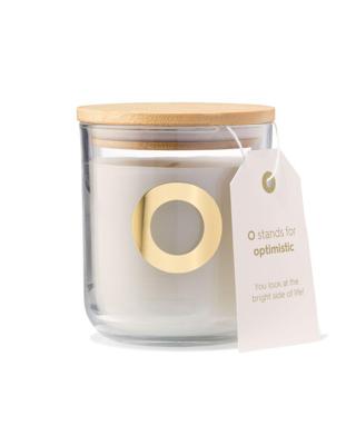 HEMA Kaars in glas Ø8x10cm letter O