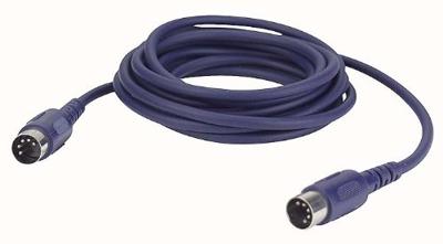 Midi kabel gegoten Conn.0.75mt DIN 5p 3-pins aangesloten