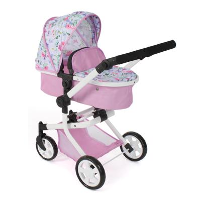 Combi-poppenwagen Mika - Flowers Combi-poppenwagen Mika - Flowers
