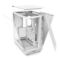 NZXT h6 flow midi tower behuizing (wit | 2x usb-a | 1x usb-c | tempered glass) - thumbnail