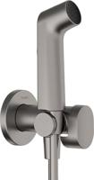 Hansgrohe bidethanddouche 1jet EcoSmart voor warm water met douchehouder en doucheslang 125 cm, Brushed Black Chrome - thumbnail