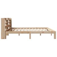 Bedframe met hoofdbord massief grenenhout 180x200 cm - thumbnail