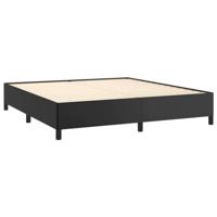 Bedframe kunstleer zwart 160x200 cm - thumbnail