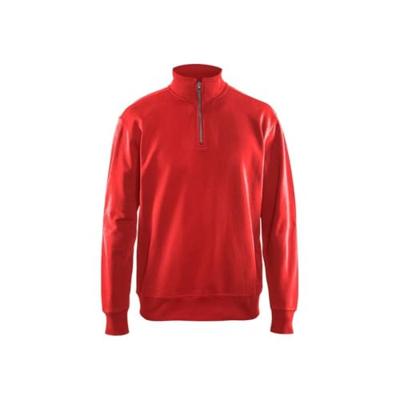 Blåkläder Sweatshirt met halve rits 33691158 | Rood | Maat M - 7330509466216