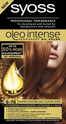 Syoss Oleo Intense 6-76 Warm Koperblond Syoss Oleo Intense 6-76 Warm Koperblond