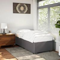 Bedframe kunstleer grijs 100x200 cm - thumbnail