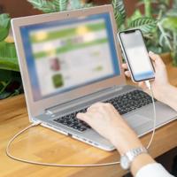 LogiLink USB-C-kabel USB 2.0 USB-C stekker 0.5 m Wit CU0340 - thumbnail