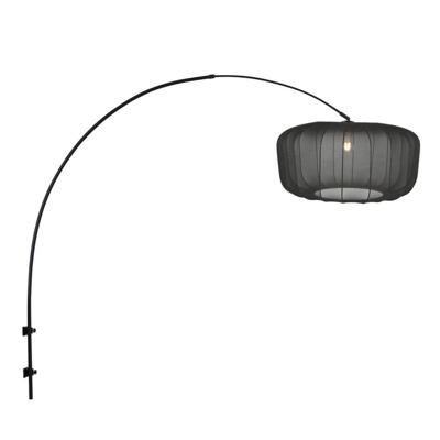 Steinhauer Zwarte wandlampVela Lino met zwarte kap Ø60cm - 4410ZW