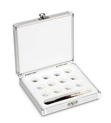 Kern 318226 Gewichtenset 318-226, OIML-klasse E2, nominale waarde 1 mg - 500 mg, plaatjes, roestvrij staal gepolijst (OIML), in aluminium etui