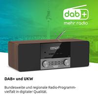TechniSat DigitalRadio 3 Draagbaar Analoog & digitaal Zwart, Zilver, Walnoot - thumbnail
