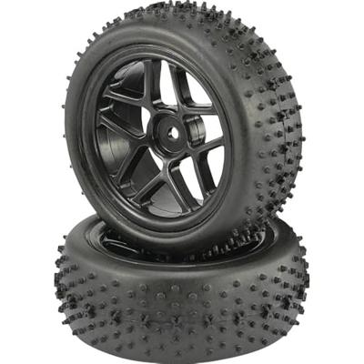 Reely 1:10 Buggy Complete wielen Spike 5-dubbelspaaks Zwart 2 stuk(s)