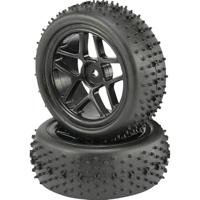 Reely 1:10 Buggy Complete wielen Spike 5-dubbelspaaks Zwart 2 stuk(s) - thumbnail