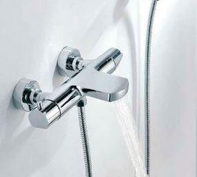 Opbouw Badkraan Sapho Kimura Thermostaatkraan 2-knop 16.4 cm Chroom Sapho Opbouw Badkraan Sapho Kimura Thermostaatkraan 2-knop 16.4 cm Chroom Sapho