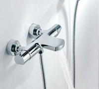 Opbouw Badkraan Sapho Kimura Thermostaatkraan 2-knop 16.4 cm Chroom Sapho - thumbnail