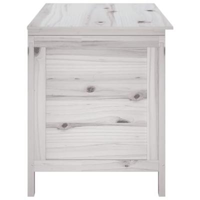 Tuinbox 99x49,5x58,5 cm massief vurenhout wit - thumbnail